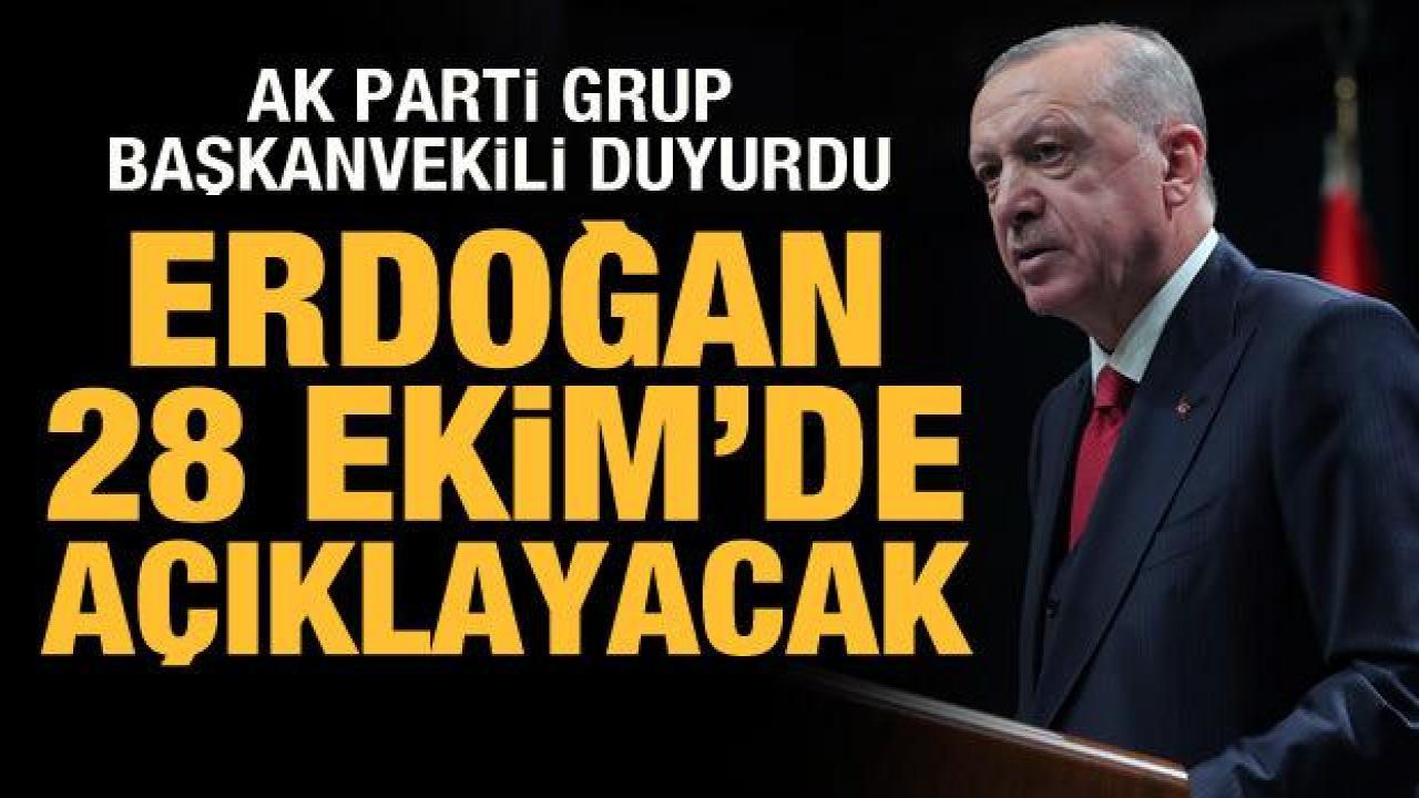 AK Partili Mahir Ünal: Cumhurbaşkanı Erdoğan 28 Ekim’de açıklayacak