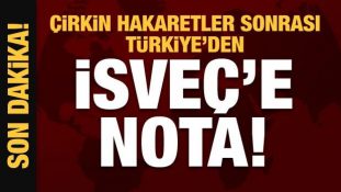 Erdoğan’a hakaret sonrası Türkiye’den İsveç’e nota!