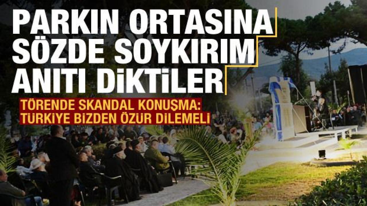 İstanköy’e sözde “Pontus Soykırımı Anıtı” diktiler: Türkiye bizden özür dilemeli